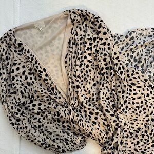 Dee Elly leopard dress, size XL. Like new.